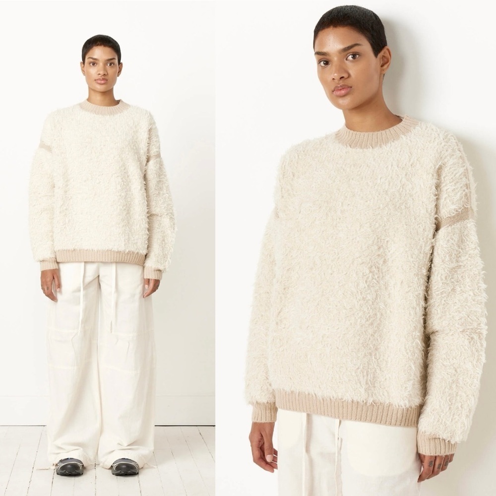 NWOT Lauren Manoogian Sherpa Crewneck Baby Alpaca Sweater Size 3 / Large - Picture 2 of 7